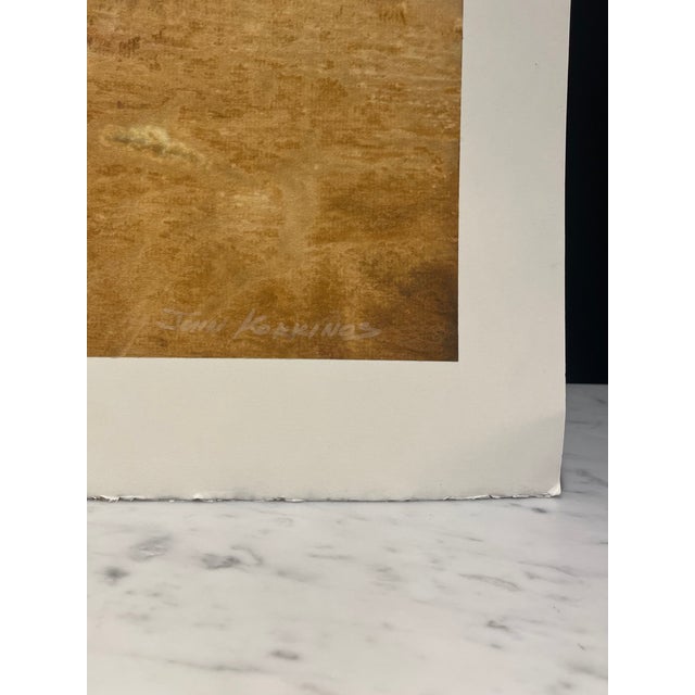 Modern 1980's, Contemporary Abstract Watercolor Painting by John Kokkinos For Sale - Image 3 of 3