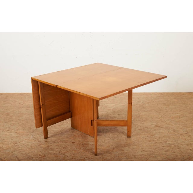 Gate Leg Table No. 4656 Primavera Wood Frame Construction, Veneered Tabletop by George Nelson for Herman Miller, 1946 For Sale - Image 11 of 16