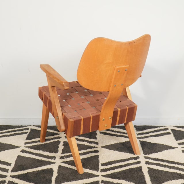 Vintage armchair with a bentwood back designed by Russel Spanner for his company, Spanner Products Limited, out of...