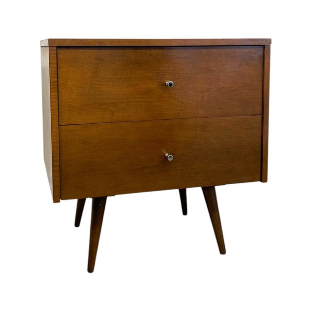 Paul McCobb Planner Group 2-Drawer Nightstand for Winchendon Furniture – Mid-Century Modern Solid Maple End Table Side Chest For Sale In Seattle - Image 6 of 9