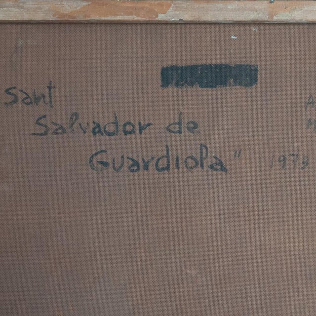 Antoni March Salas, Sant Salvador de Guardiola Landscape, 1970s, Oil on Board For Sale - Image 8 of 10