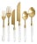 Prism Flatware - Clear + Gold, 6-Piece Set For Sale