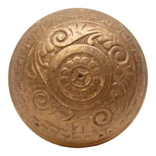 Antique Ireland Bronze Passage Door Knob For Sale