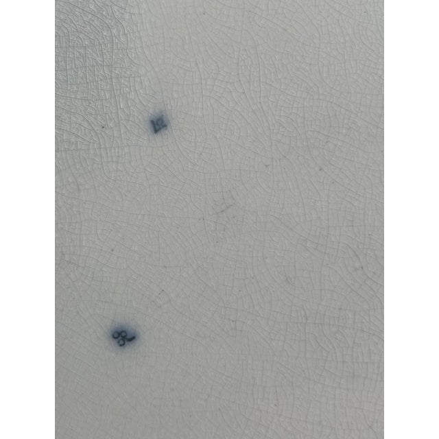 Blue 19th Century Blue and White Platter For Sale - Image 8 of 9