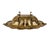 Metal Vintage Antique Hammered Brass Rococo Revival Footed Bowl For Sale - Image 7 of 14