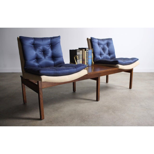 Arthur Umanoff Modular Walnut Bench Seating for Madison Furniture Co. For Sale - Image 5 of 5