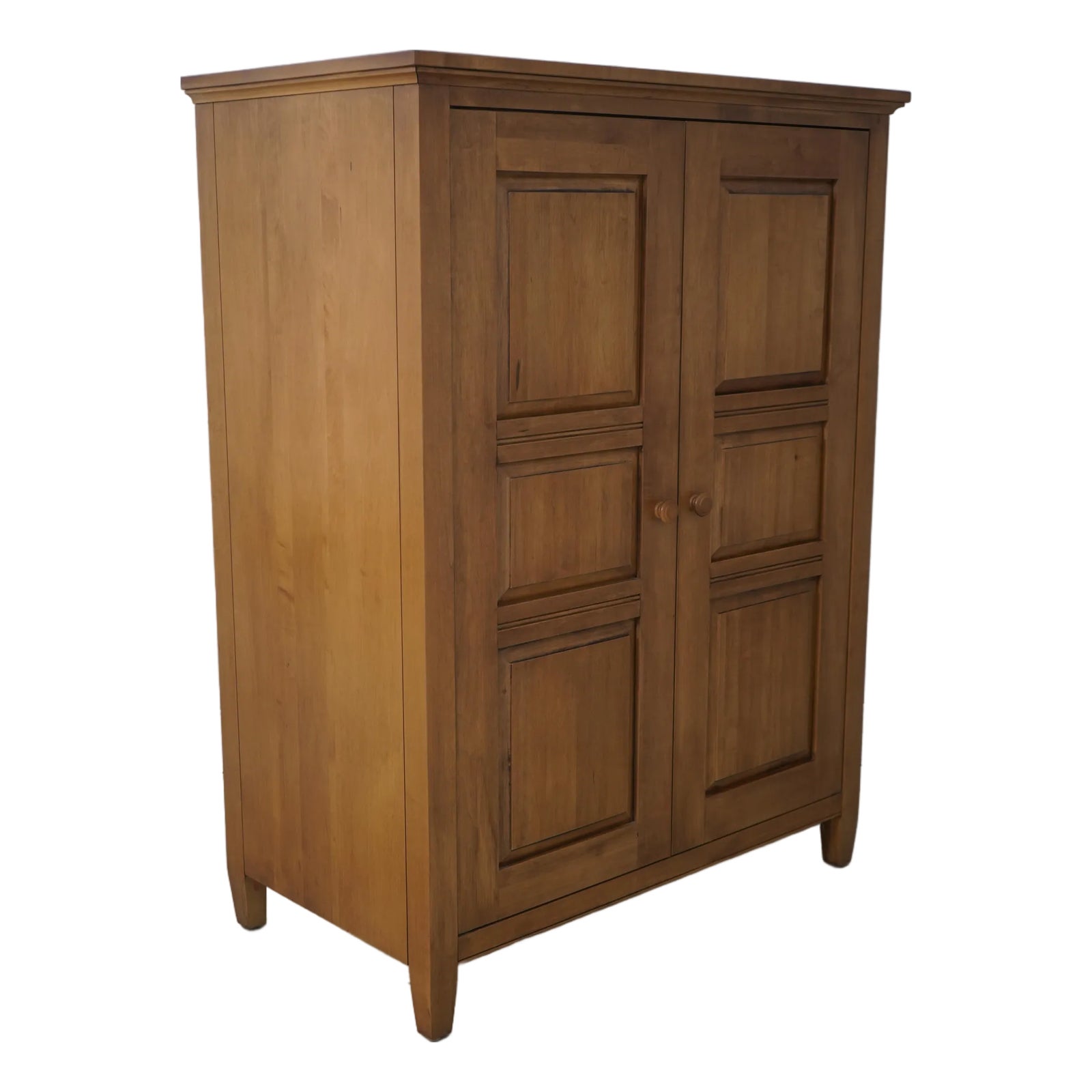 Ethan Allen Maple Country Colors Tv Media Cabinet | Chairish