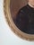 Antique 19th Century German Oval Oil Painting Portrait of a Lady With a Cameo For Sale - Image 12 of 15