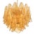 Contemporary Modern Amber "Rondini" Murano Glass Chandelier. For Sale