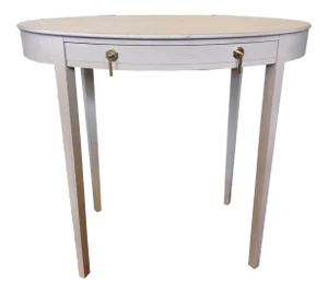 Transitional Farrell Oval Side Table