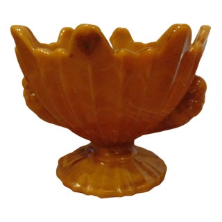 Art Deco Glass Cake Stand from United Glassware STS Abel, 1930s For Sale