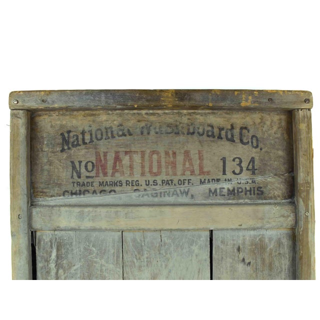 This authentic Early 20th Century National Washboard is a quintessential piece of Americana, featuring the charming...