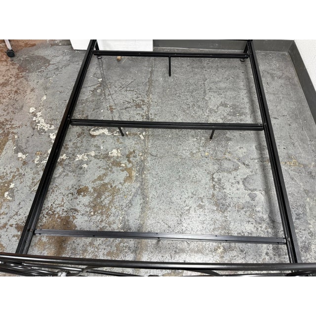 Queen Size Bombay Company Scrollwork Metal Bed Frame, Vintage For Sale - Image 11 of 12