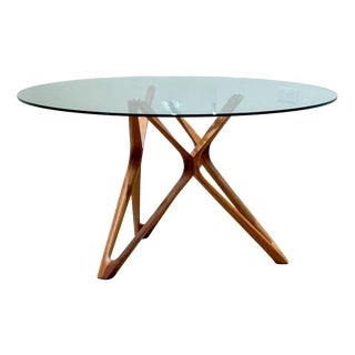 Glass Dining Table by David Dolcini for Porada For Sale