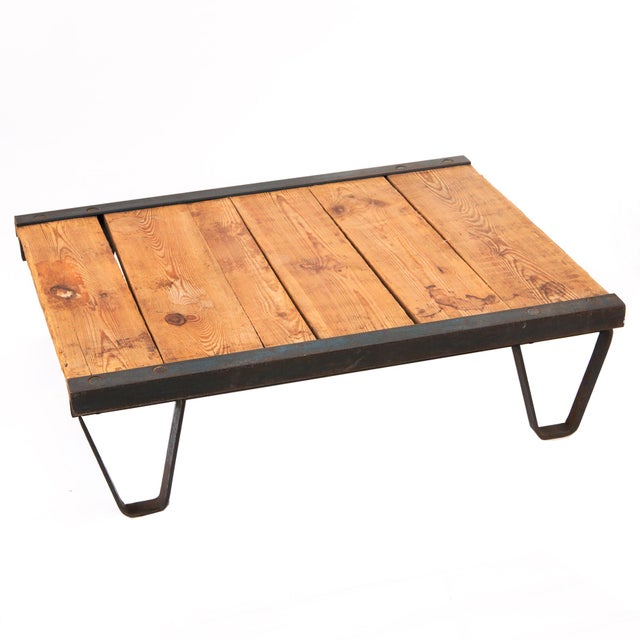 Vintage Industrial Side Table For Sale - Image 5 of 5