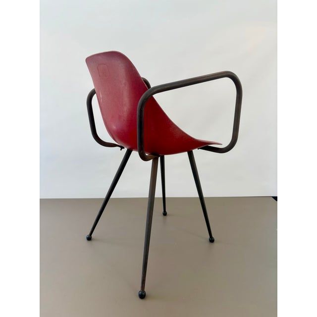 Mid-Century Modern Ladybug Armchair by René Jean Caillette, 1950s For Sale - Image 3 of 9