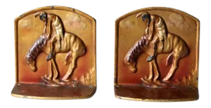 Vintage End of Trail Bookends