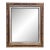 Vintage Mid Century Hollywood Regency Gold and White Wall Mirror. For Sale