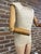 This fabric covered mannequin with articulated wooden limbs is characteristic of high quality Art Deco department store...