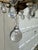 Old Lights On is pleased to offer this three arm brass and crystal chandelier. It is rewired and ready to install. We ship...