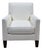 Late 20th Century Lee Industries Faux Silk Cream Lounge Chair For Sale