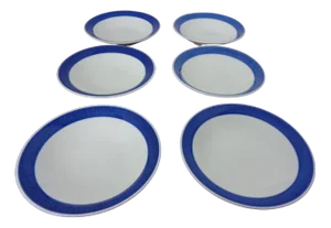 Swedish Stoneware Koka Soup Plates by Hertha Bengtson for Rörstrand, 1960s, Set of 6