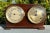 1910s Antique Edwardian English Mantel Clock Barometer Duo For Sale - Image 5 of 13