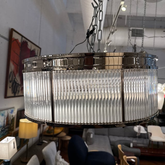 Ralph Lauren for Visual Comfort Allen Round Flush Mount For Sale In San Francisco - Image 6 of 13