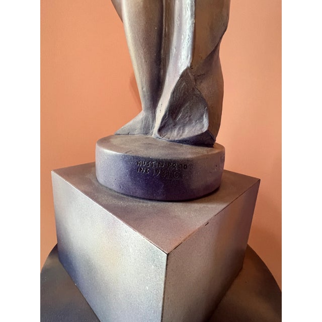 1980s Postmodern Pink Purple Woman Sculpture by Austin Productions For Sale In New York - Image 6 of 12