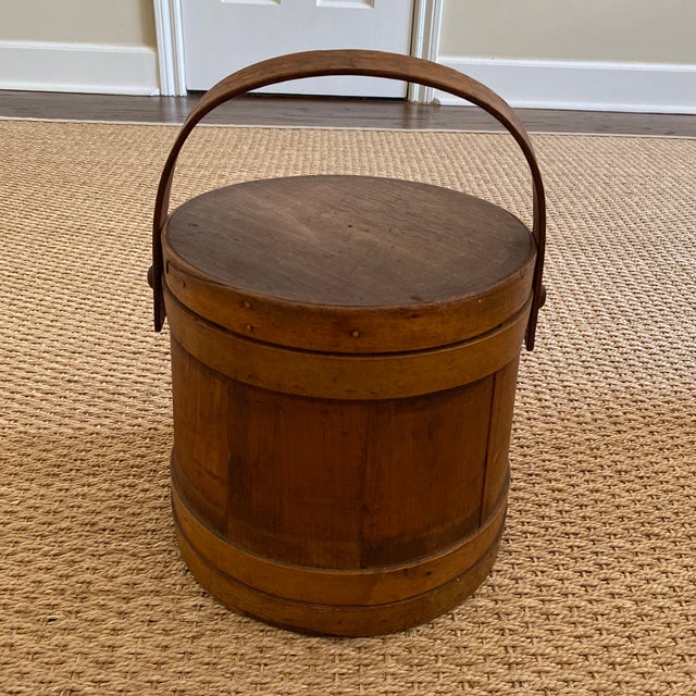 Antique Mid 19th Century Wooden Firkin/Sugar Bucket Chairish