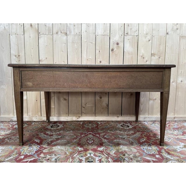 Louis XVI Directoire Style Bureau Plat in Mahogany For Sale - Image 6 of 7