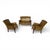 Animal Skin Leather Chairs and Sofa in Moss Green by Parker Knoll, 1960, Set of 3 For Sale - Image 7 of 16