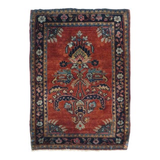 Antique Sarouk Rug 1'9'' x 2'6'' For Sale