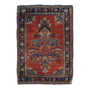 Antique Sarouk Rug 1'9'' x 2'6''