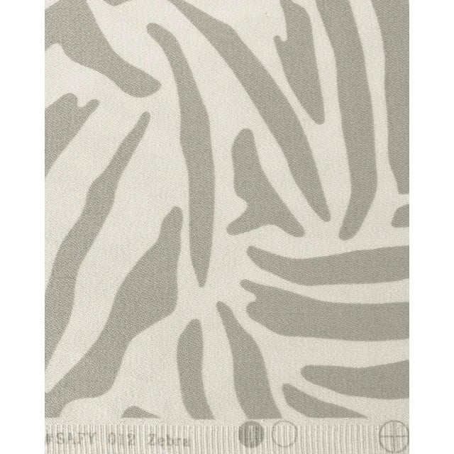 2020s Designer Vicki Payne Free Spirit Gray Zebra African Animal Print Skin Fabric- Half Yard For Sale - Image 5 of 7