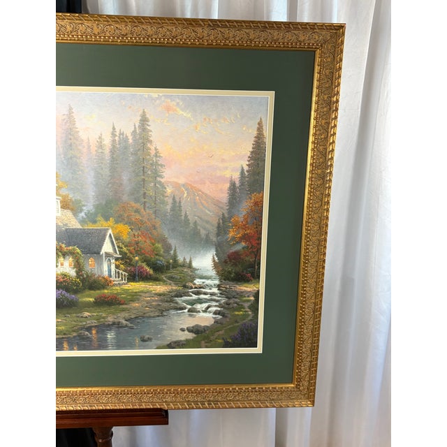 Thomas Kinkade "The Forest Chapel" – Limited Edition S/N (Charter Phase) For Sale In Phoenix - Image 6 of 12