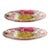 Floral Botanical Decoupage 7" Decorative or Serving Glass Plates - A Pair For Sale