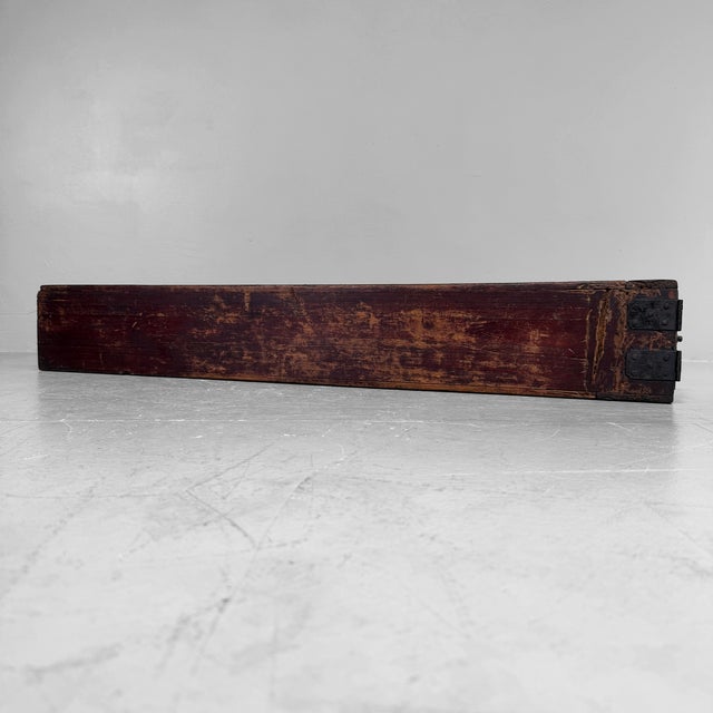 Wood Antique Japanese Meiji Wooden Storage Chest, 1890 For Sale - Image 7 of 13