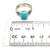 1990s David Yurman Turquoise and Diamond Ring Size 8.5 Silver Estate For Sale - Image 4 of 4