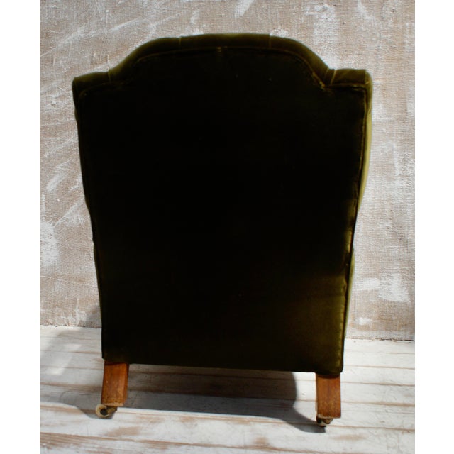 Victorian Deep Button Parlour Chair, 1880s For Sale - Image 3 of 11