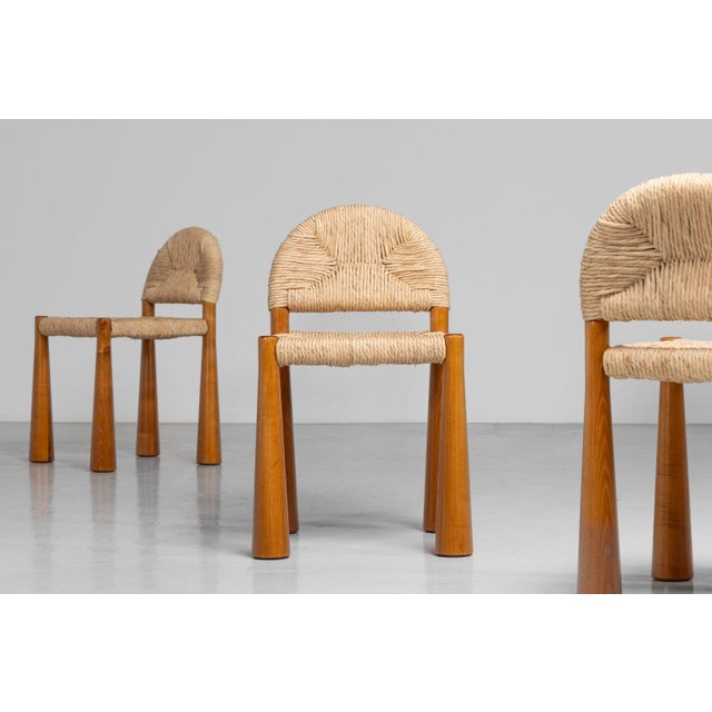 1970s Toscanella Chairs by Alessandro Becchi for Giovannetti, Italy, 1970, Set of 6 For Sale - Image 5 of 18