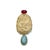 Bochic “Orient” Vintage Jade, Ruby Brooch / Pendant Set In 18K Gold & Silver For Sale In New York - Image 6 of 6