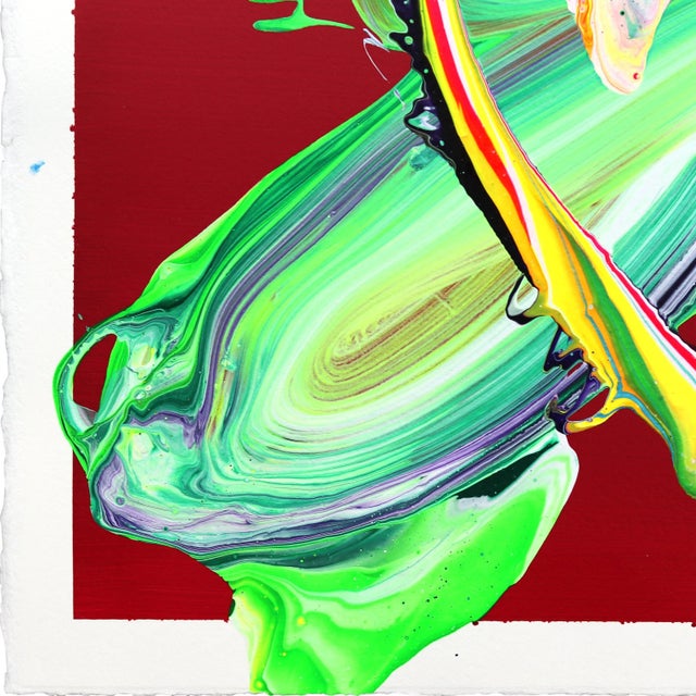 2020s Avp_1021 - Colorful Textured Contemporary Abstract Painting Original Artwork by Alex Voinea For Sale - Image 5 of 6