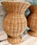 Farmhouse Rattan Jar Shaped Pedestals, Pair For Sale - Image 3 of 6