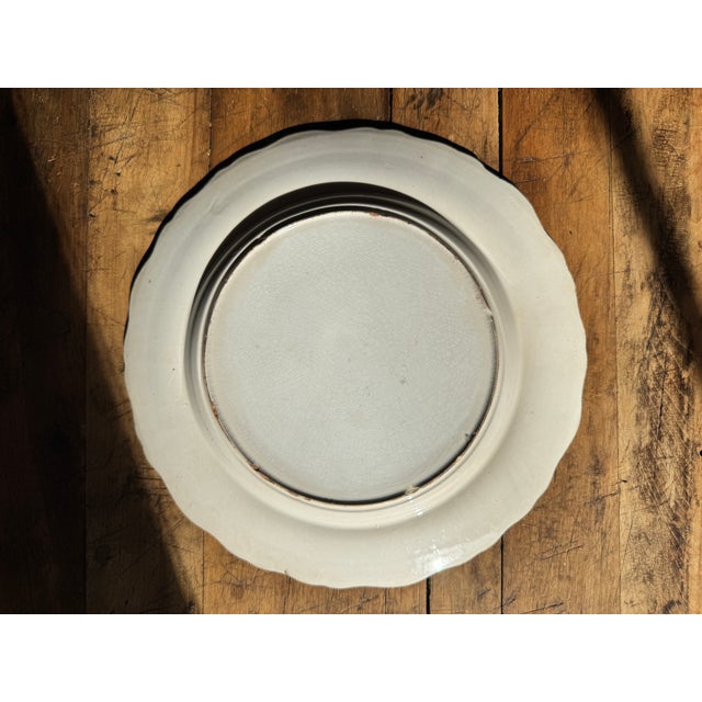 1830s Staffordshire Transferware Dinner Plate For Sale - Image 4 of 6
