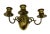 1960s Vintage Mid-Century Modern Brass Triple Arm Wall Sconce For Sale - Image 4 of 8