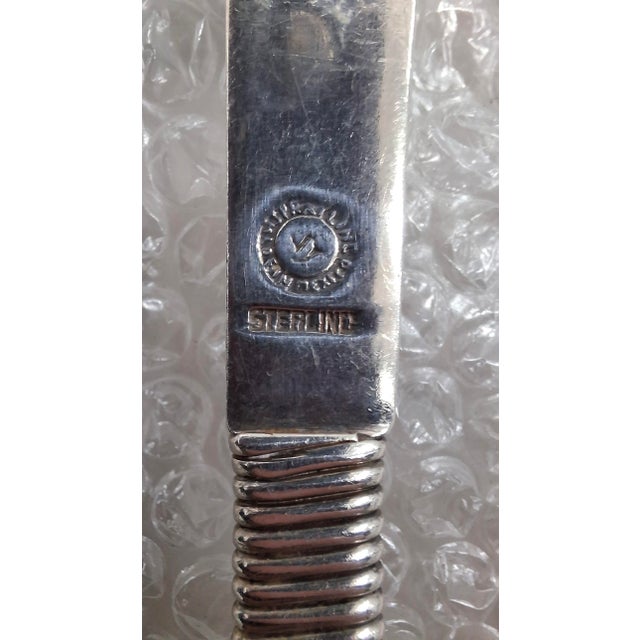 Mexican William Spratling Sterling Silver Mexican Serving Spoon For Sale - Image 3 of 4