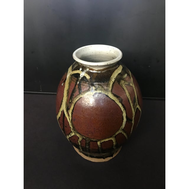 1980s Italian Ceramic Vase For Sale - Image 9 of 10