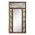 Vintage Faux Bamboo Mirror For Sale