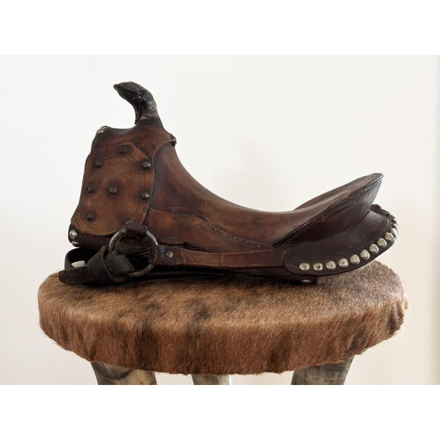 1920s Antique Pony Saddle For Sale - Image 10 of 11